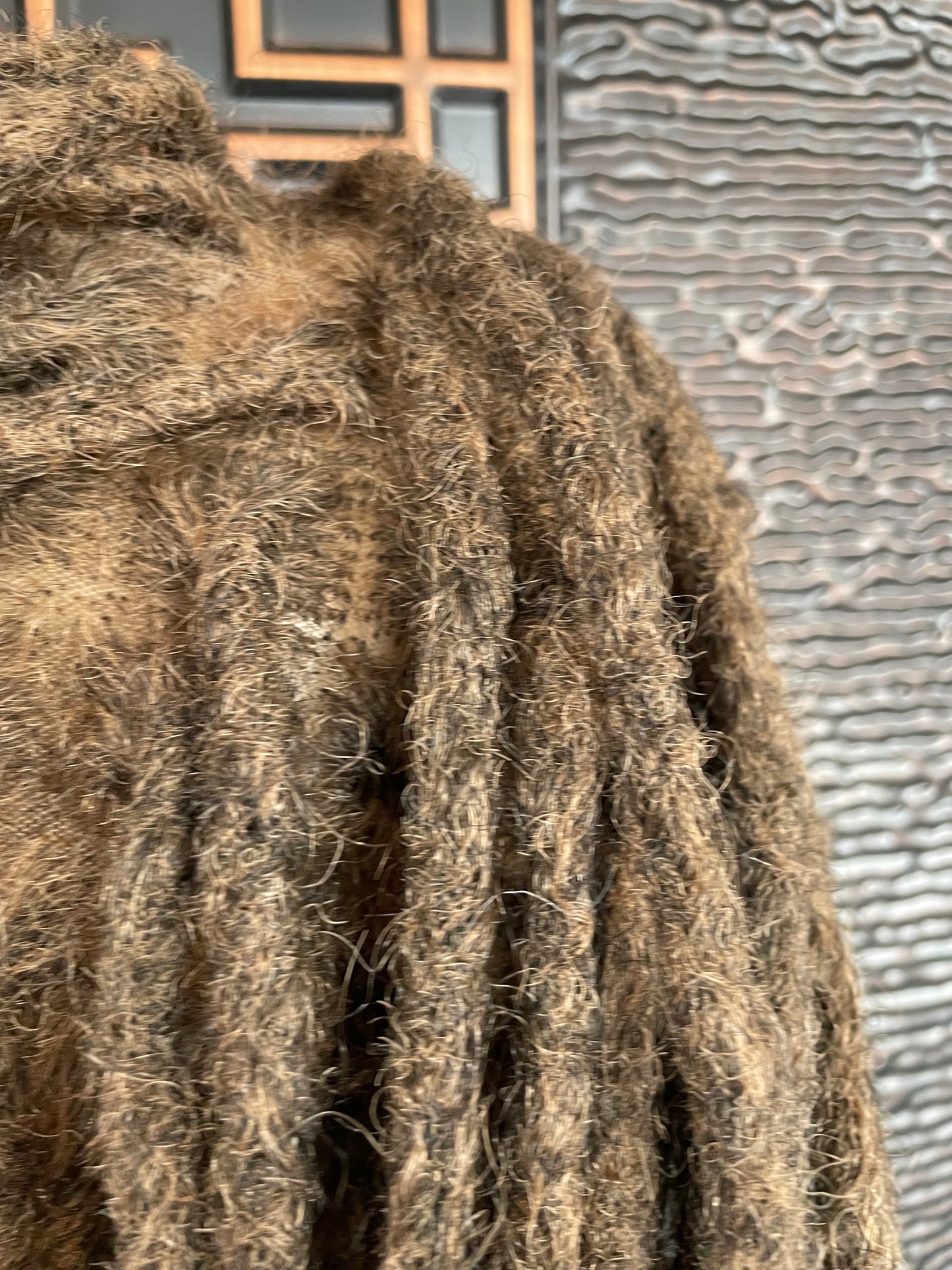 T27 Synthetic dreadlock wig, gold dreadlocks wig