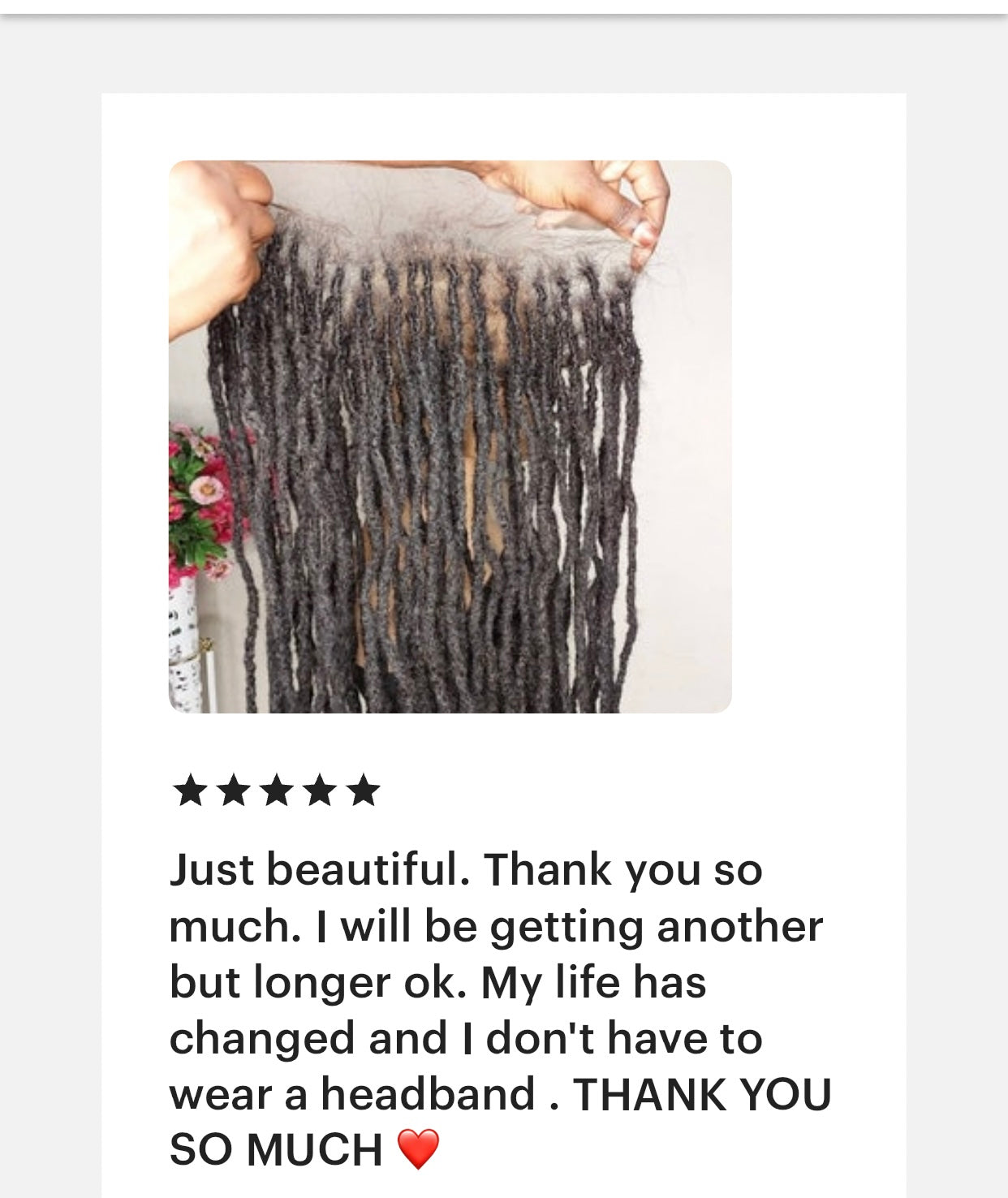 Rastas de cabello humano con encaje frontal para la alopecia