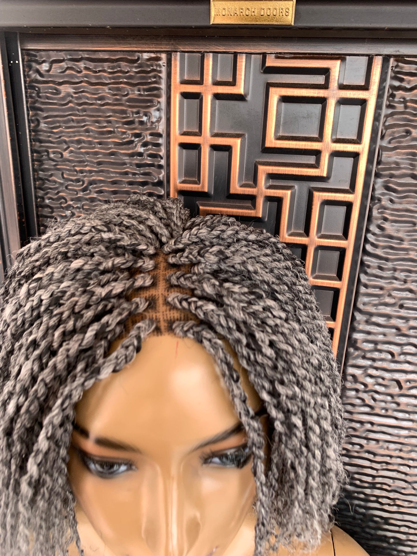 Graue Marley Twists Perücke