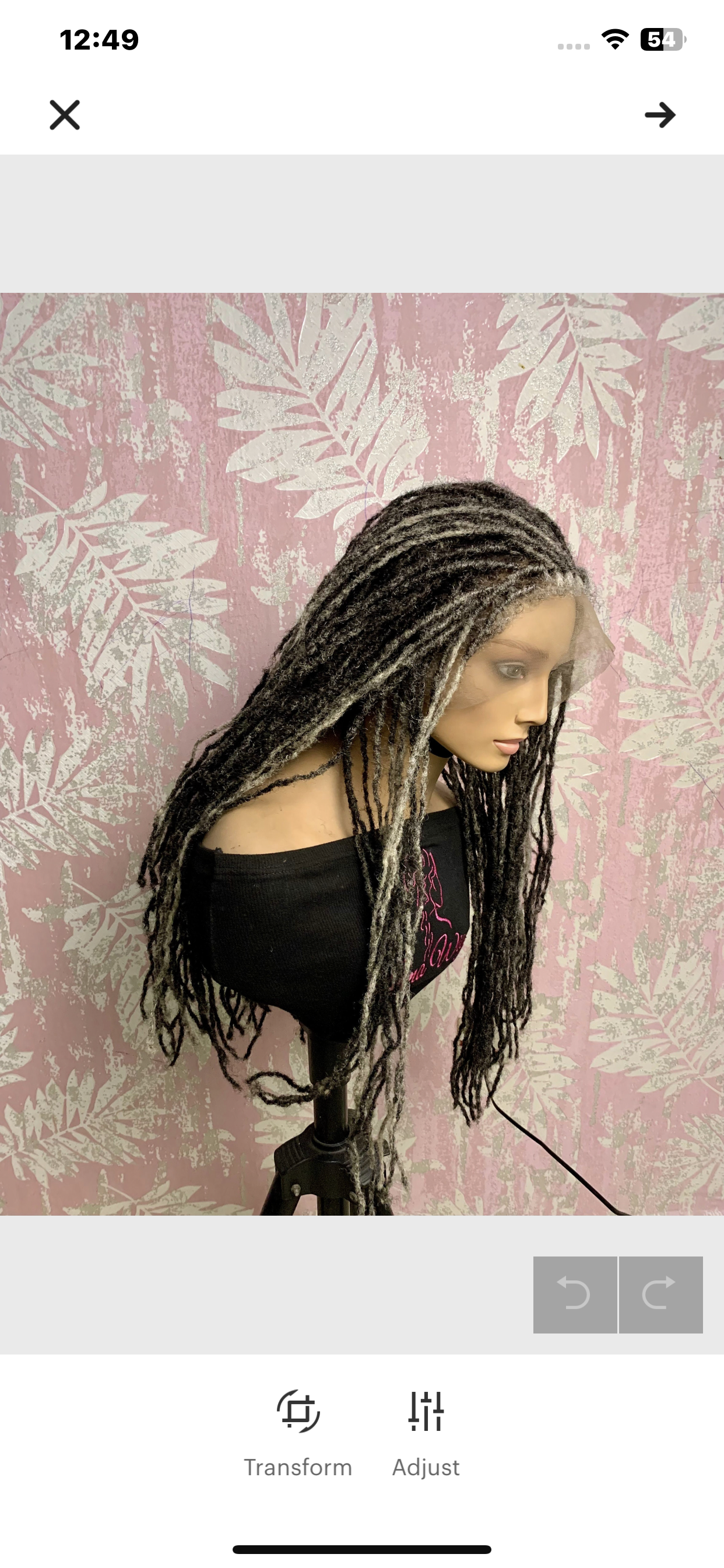 Peluca de cabello humano con rastas, peluca con micro rastas