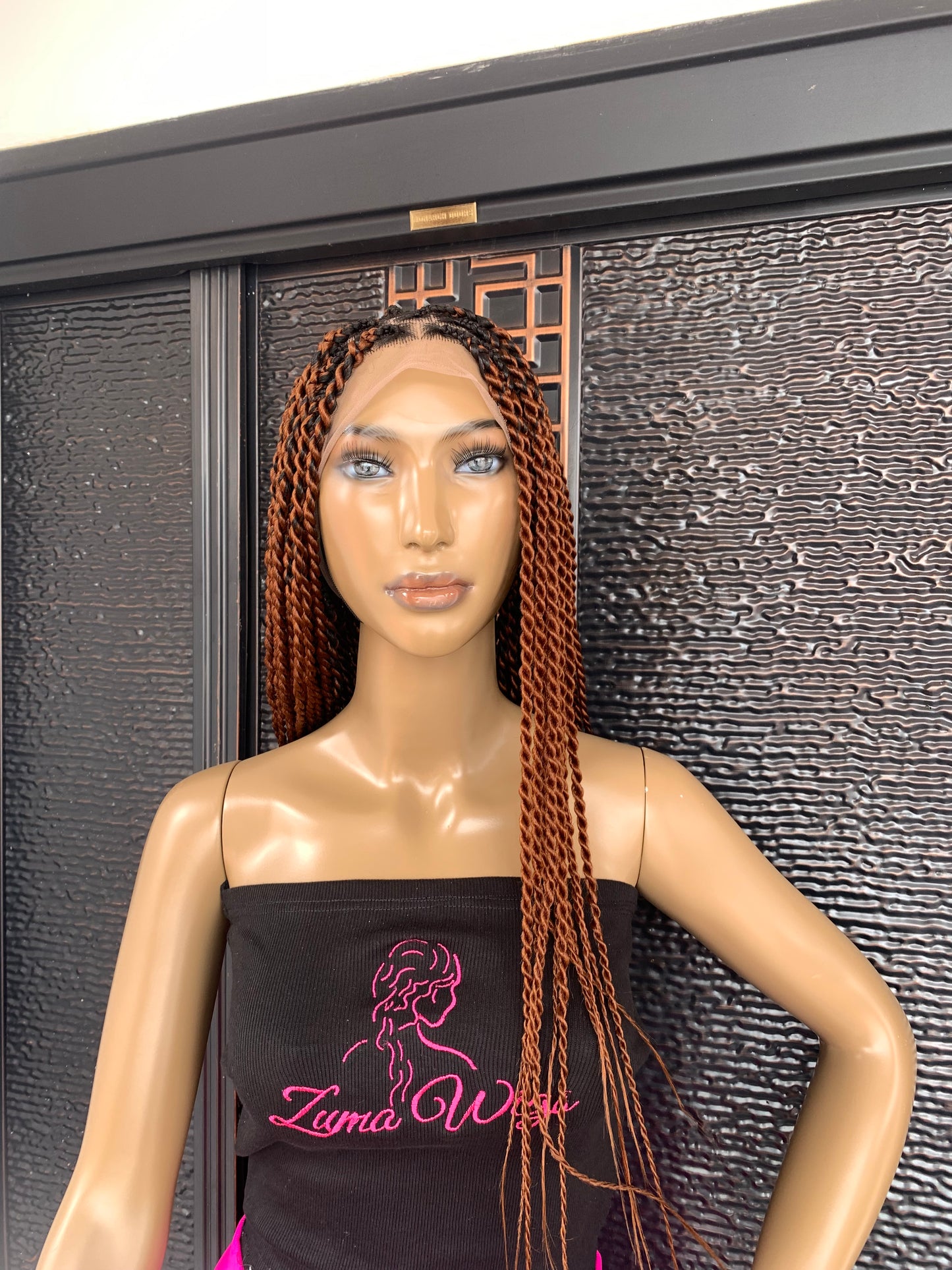 Big size Senegalese two strand twists, small cap size, Wig Dorcas