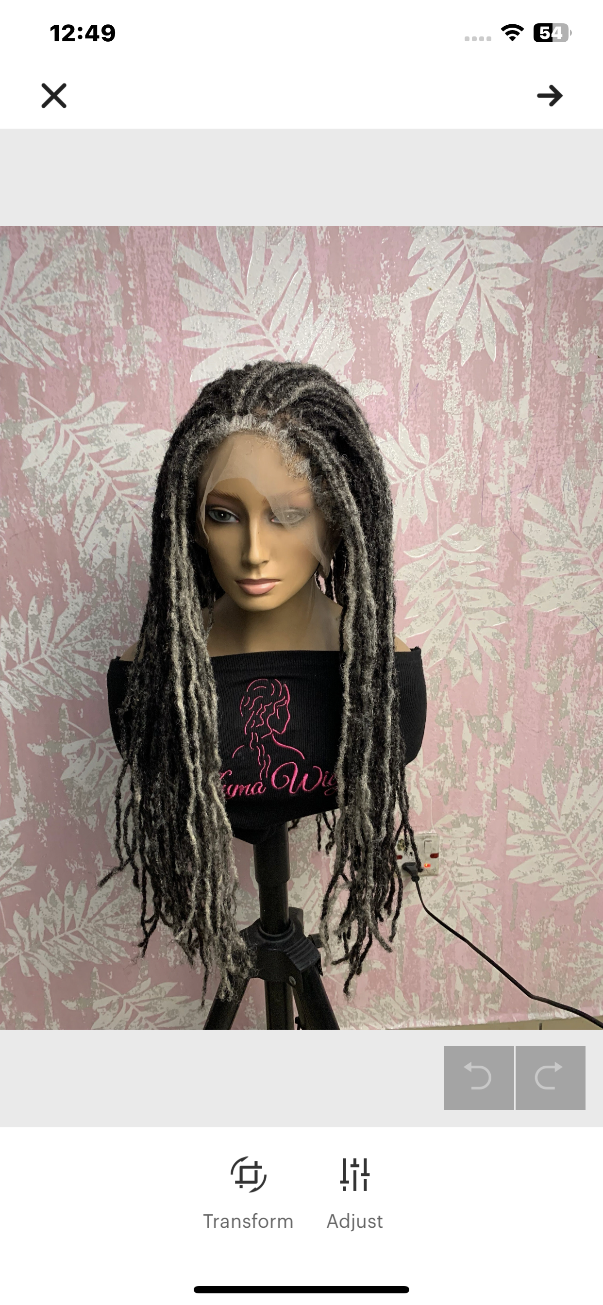 Peluca de cabello humano con rastas, peluca con micro rastas