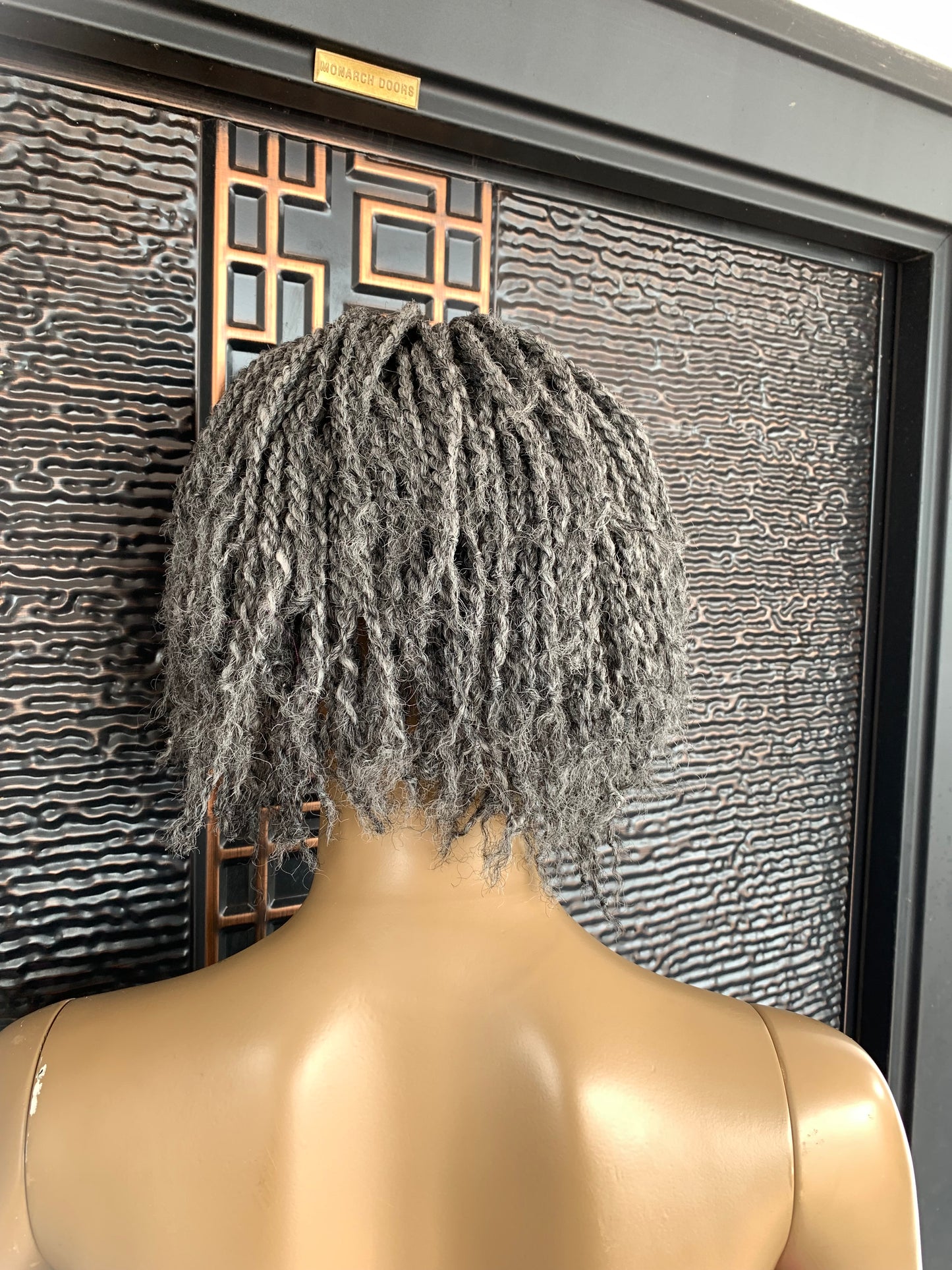 Graue Marley Twists Perücke