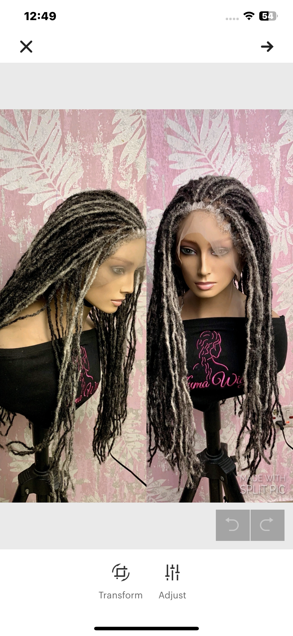 Peluca de cabello humano con rastas, peluca con micro rastas