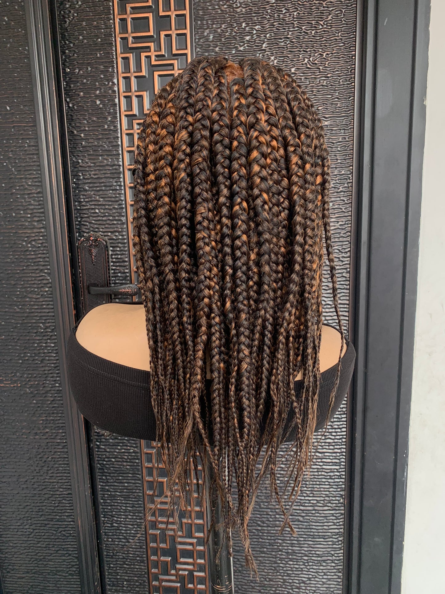 Chunky full lace box braids