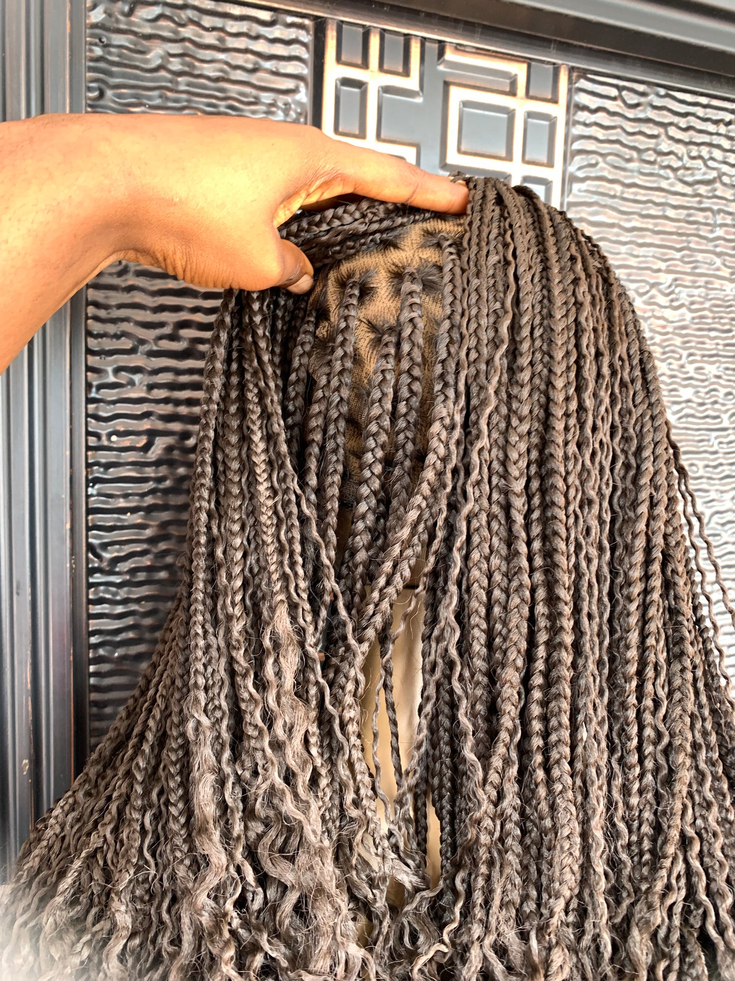 Boho braids in #4, full lace wig