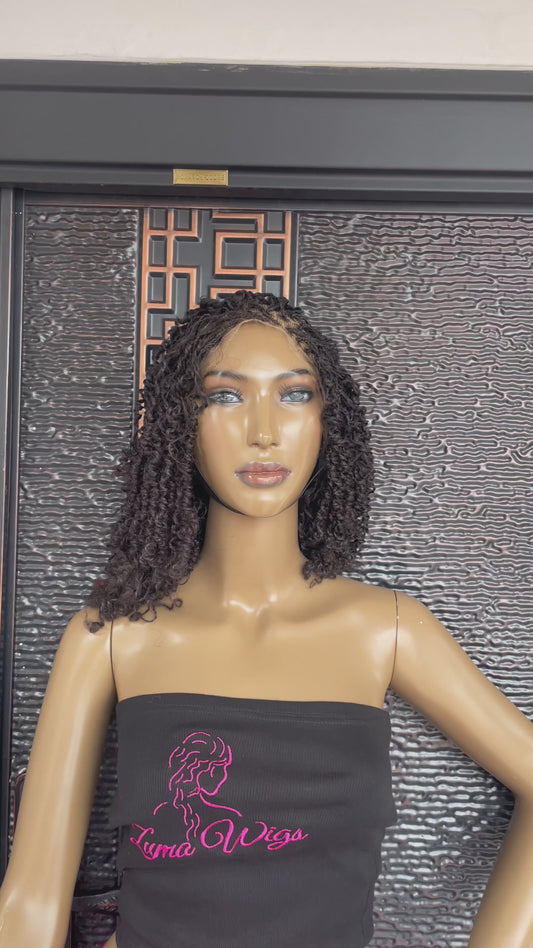 Hd full lace marley twists wig